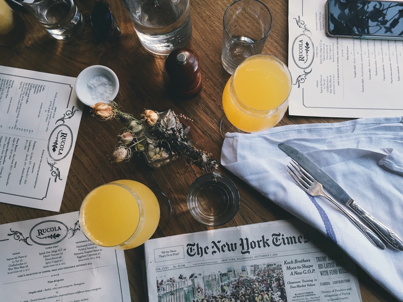 Restaurant Menu Newspapers